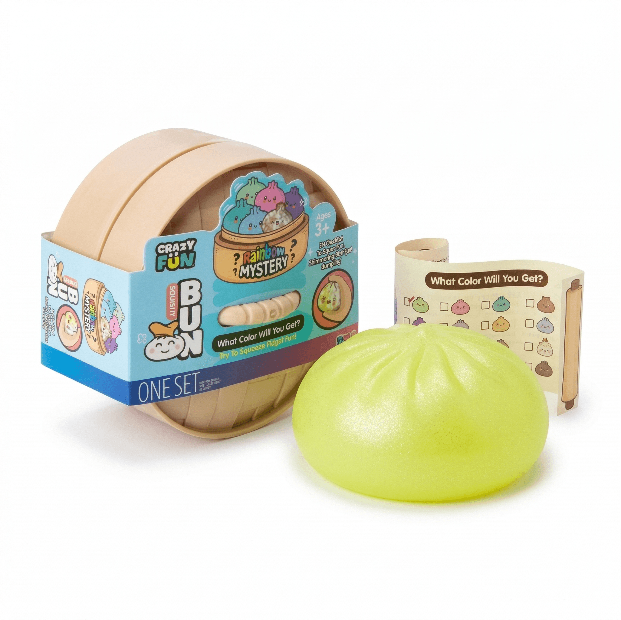 Crazy Fun Rainbow — raviole mystère squishy bun — principal